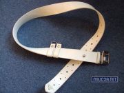 Pas MO biały drogówki - wykonany z tworzywa